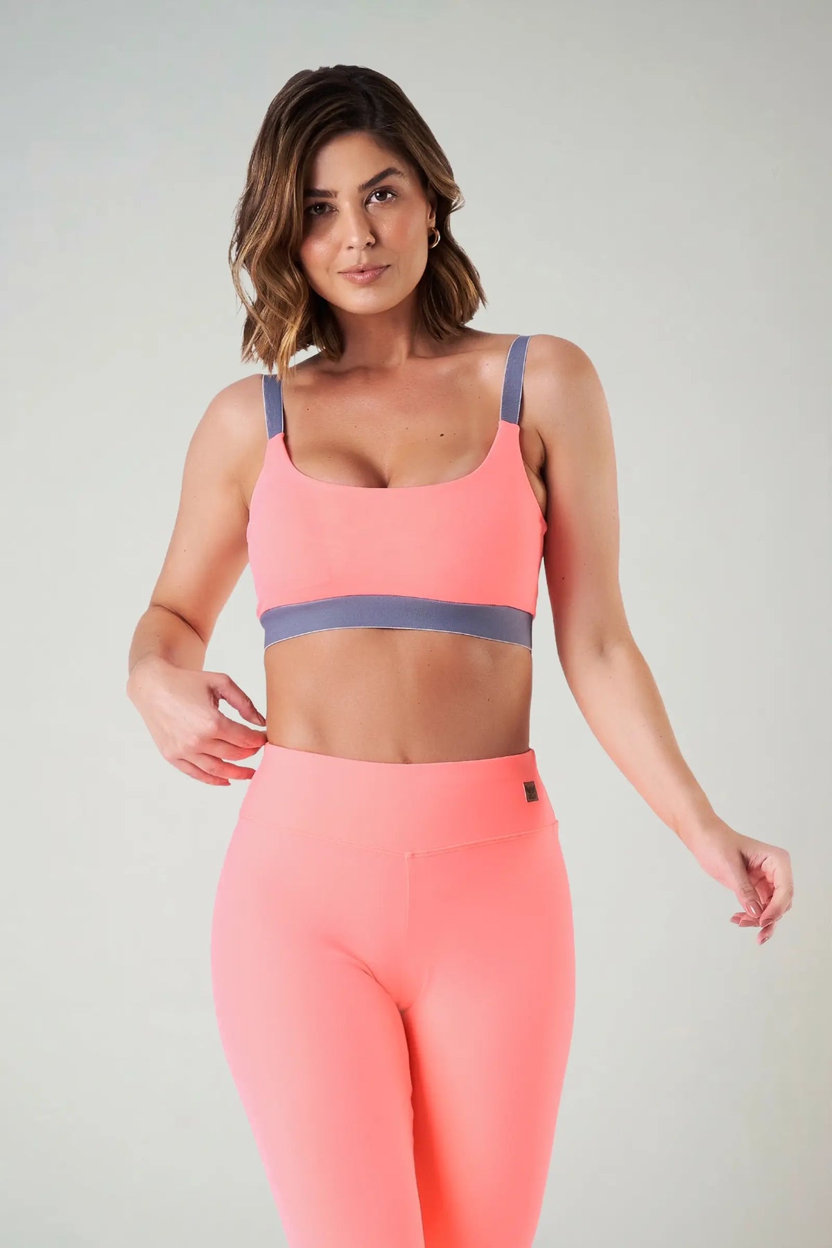 Conj suplex legging rosa