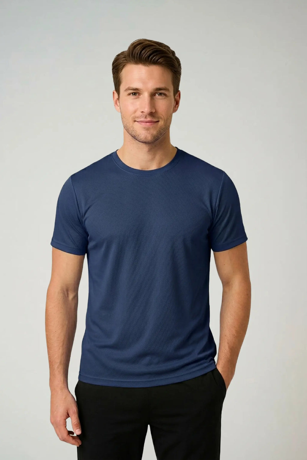 Camiseta poliamida azul marinho