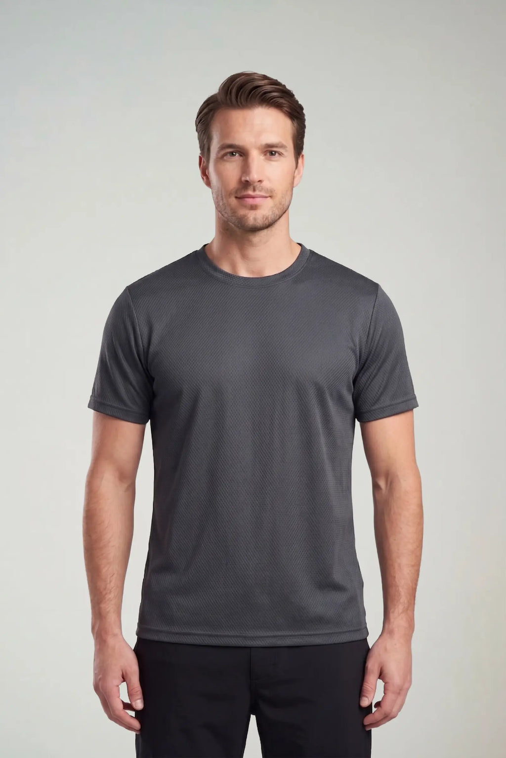 Camiseta poliamida chumbo