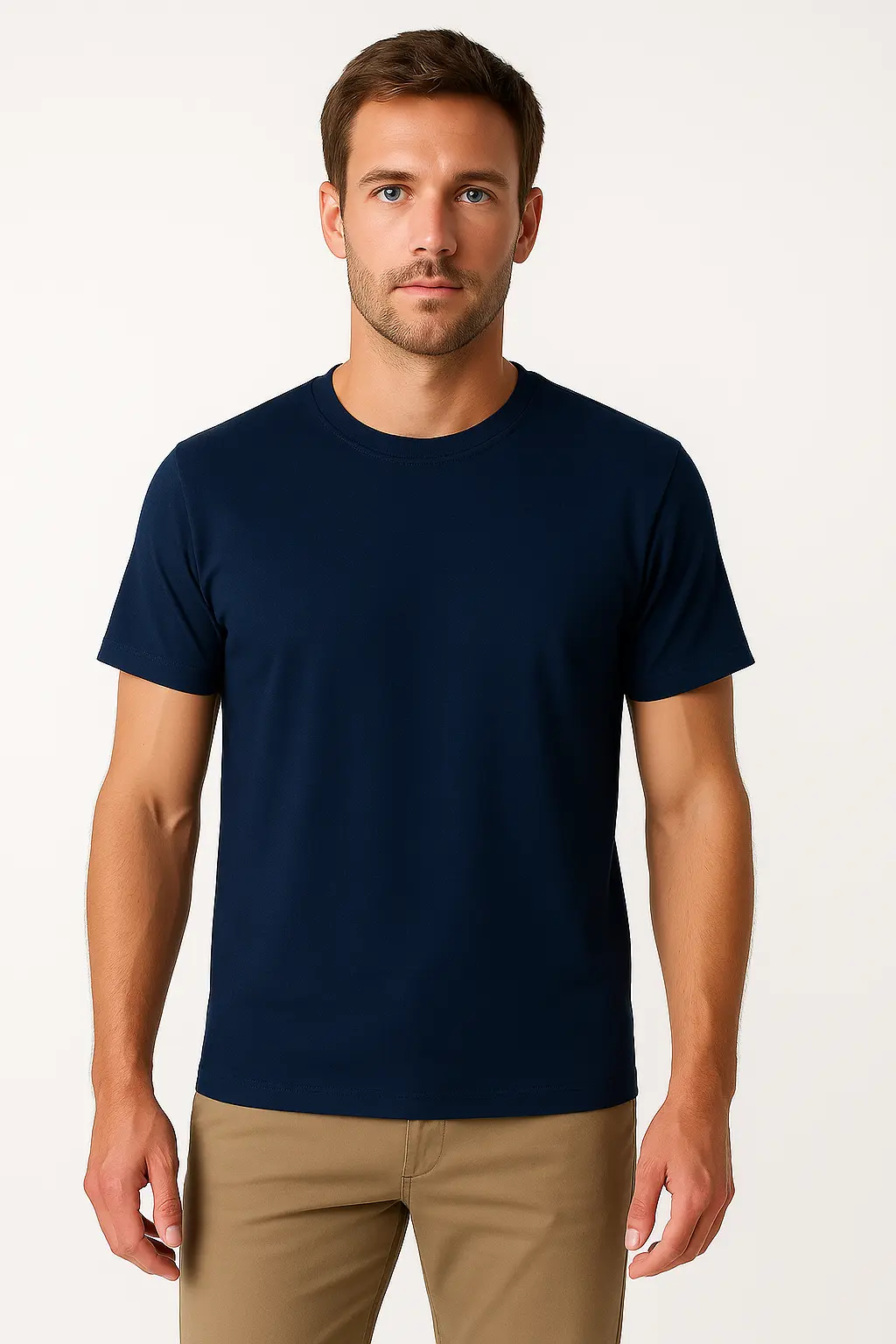 Camiseta Poliviscose azul bic