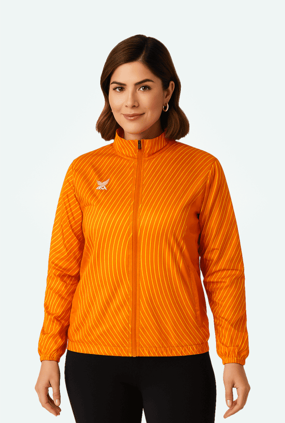 Corta vento laranjado